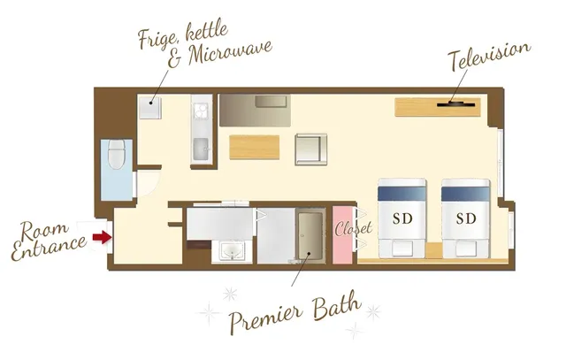 RESI STAY Mayu Grace Hotel-尊貴豪華雙床房-7