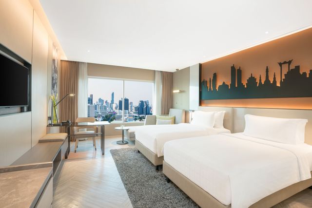 曼谷帕色哇公主酒店( Pathumwan Princess Hotel - SHA Extra Plus)-經典豪華雙床房 l 不含早餐(Deluxe Classic Twin l room Only)-1