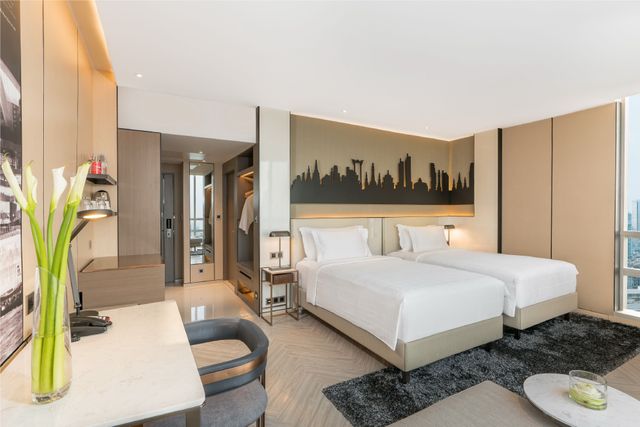 曼谷帕色哇公主酒店( Pathumwan Princess Hotel - SHA Extra Plus)-超豪華雙床房 l 含早餐(Grand Deluxe Corner Twin l included breakfast)-1