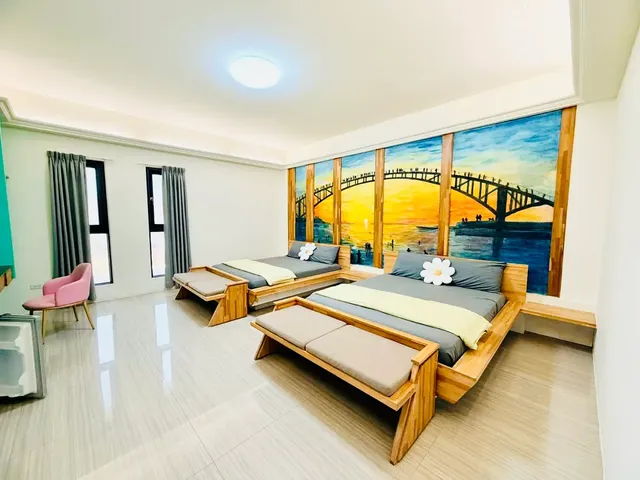 Penghu Le Nao B&B 2-12-person private dormitory｜Double room*2, Quadruple room*2-8