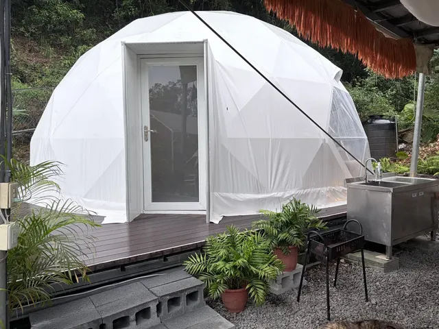 Leshan樂山環茶｜獨家8折起！全新星空浴帳、星空電影、現採蔬菜體驗-星空浴帳「獨立衛浴」全新完工-11