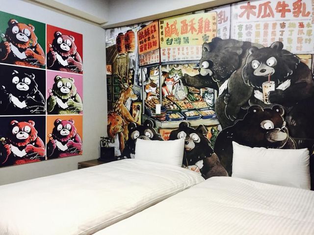 熊趣飯店-豪華雙床房-1
