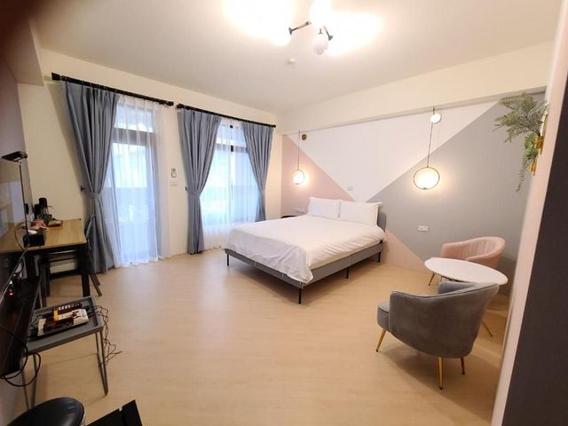 台南三木森 SleepINNx 站前館｜設有點心吧＆遊戲機等、緊鄰孔廟-粉紅泡泡雙人房-8