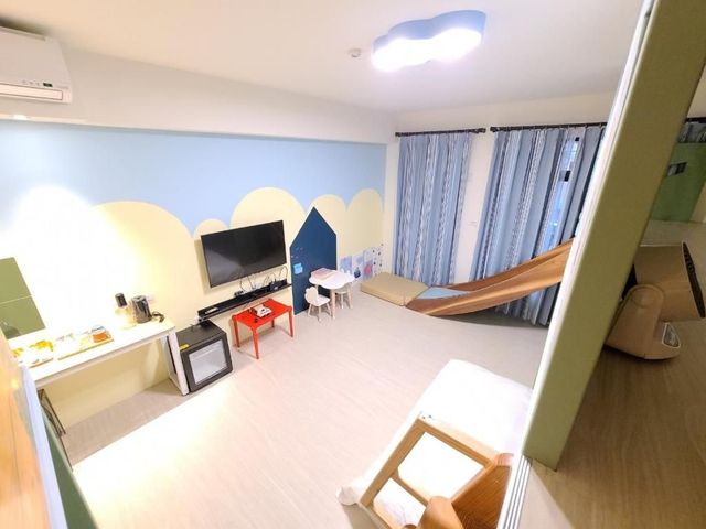台南三木森 SleepINNx 站前館｜設有點心吧＆遊戲機等、緊鄰孔廟-海洋朵朵四人房-7