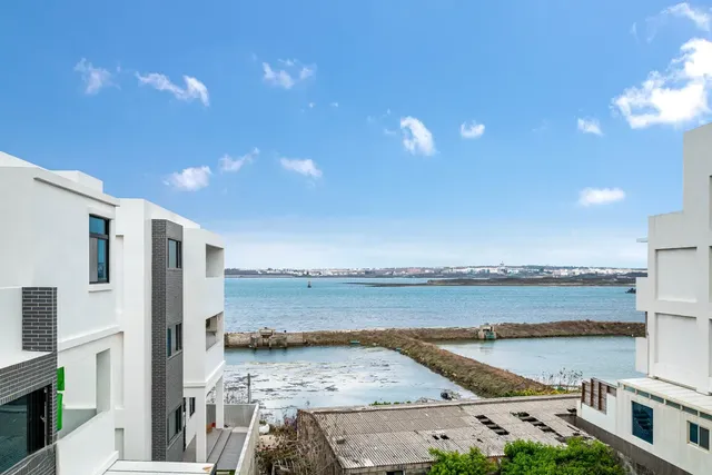 澎湖說故事的海景小地方智能入住旅宿-海景高級雙人房-附陽台-12