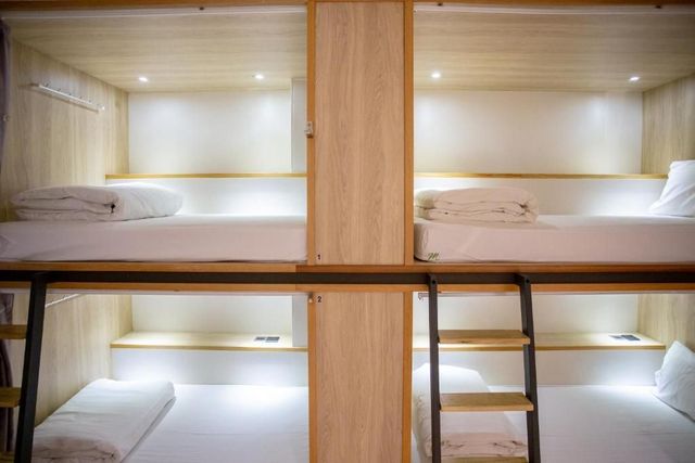MEANDER Taipei-女性宿舍房的 1 個上下鋪床位-1
