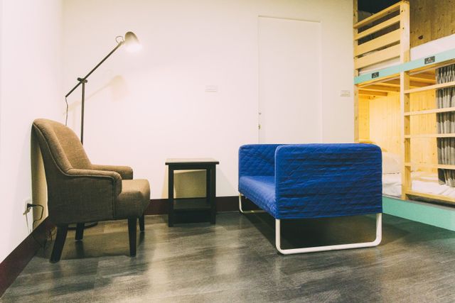 阿信輕旅 Hostel & Cafe｜緊鄰台南孔廟-混合宿舍房的 1 個上下鋪床位-前棟-2