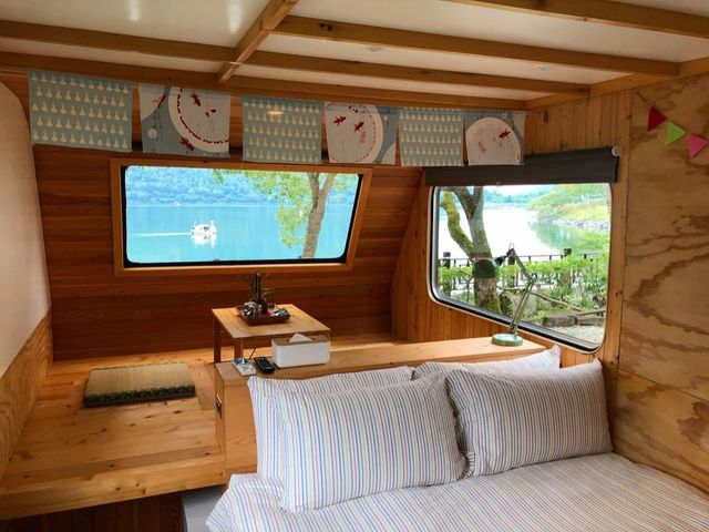 黑屋CAMP｜日式露營車、特色木屋、鯉魚潭湖畔-【露營車】2人日式露營車 *含外平台-2