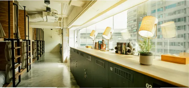小公館人文旅舍 NK HOSTEL｜近饒河夜市-混合宿舍雙人床位-9