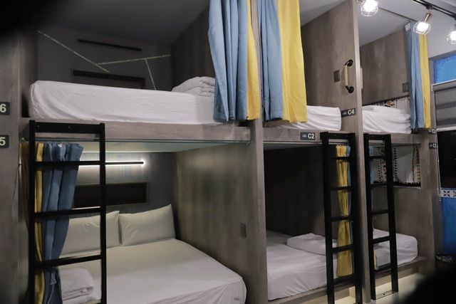 澎湖玩聚背包客房 Biker Hostel | 享早餐 | 單車友善-藍色八人房 202 (單人床位)-6