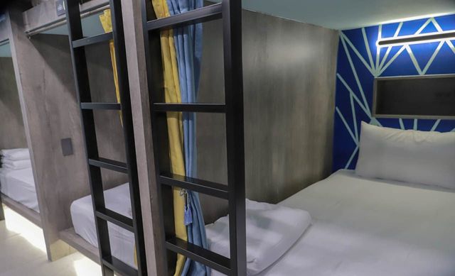 澎湖玩聚背包客房 Biker Hostel | 享早餐 | 單車友善-藍色八人房 202 (單人床位)-2