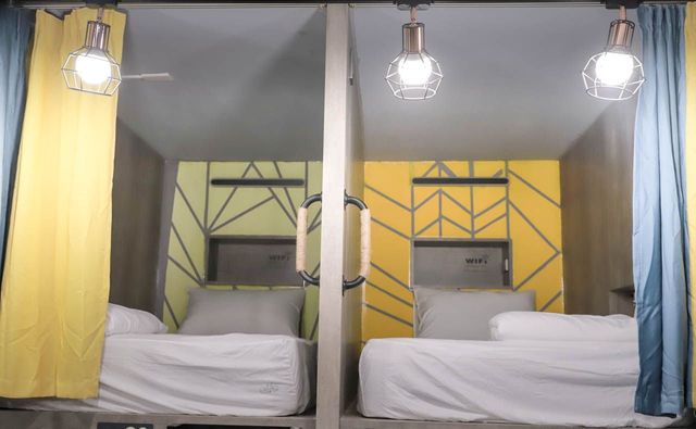 澎湖玩聚背包客房 Biker Hostel | 享早餐 | 單車友善-藍色八人房 202 (單人床位)-3