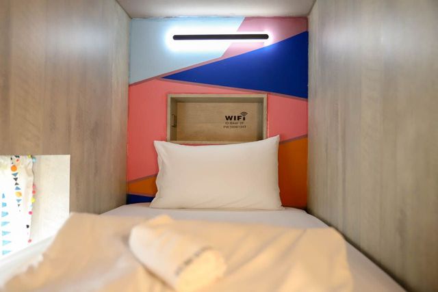 澎湖玩聚背包客房 Biker Hostel | 享早餐 | 單車友善-粉紅六人女生專屬 201 (單人床位)-6