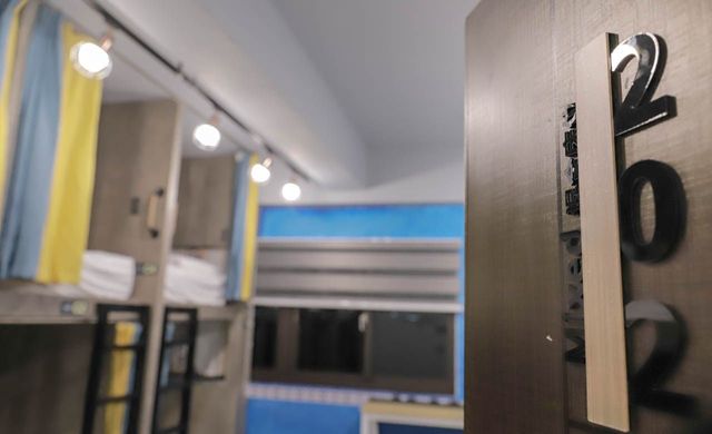 澎湖玩聚背包客房 Biker Hostel | 享早餐 | 單車友善-藍色八人房 202 (雙人床位)-7