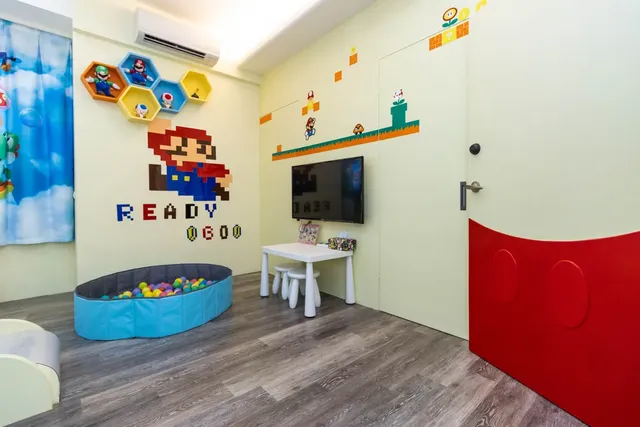 Juyue Tongxin Family Homestay-Dream Castle Slide Quadruple Room (Extra Bed Available)-2