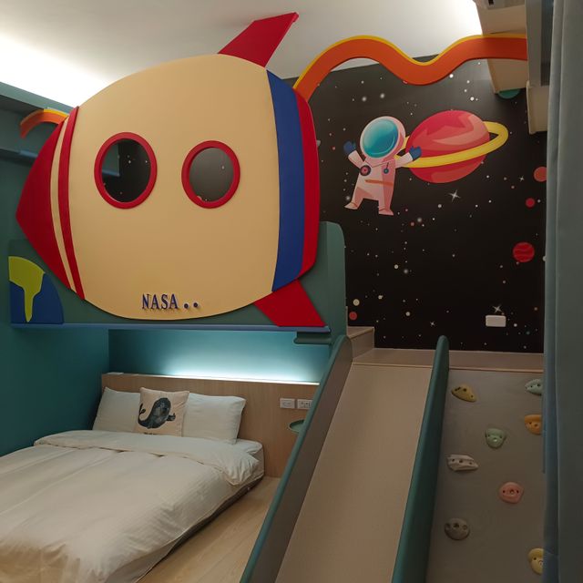 泡泡森林親子民宿-星空泡泡三人房-3