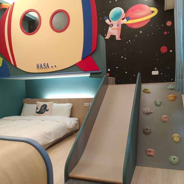 泡泡森林親子民宿-星空泡泡三人房-4