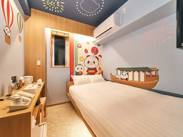 【お買いものパンダルーム/ダブル】ダブルルームは隅田川デザイン