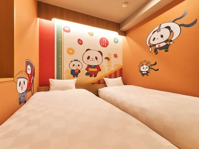 【お買いものパンダルーム／ツインB】14平米の少し広めのお部屋